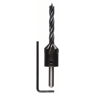 Holzspiralbohrer mit 90°-Senker, 6 mm, 16 mm-Beschreibung lesen