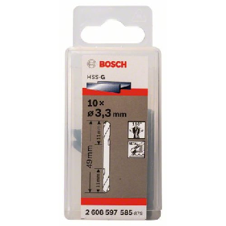 Doppelendbohrer HSS-G, 3,3 x 11 x 49 mm, 10er-Pack-Beschreibung lesen