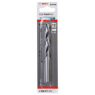 Metallspiralbohrer HSS PointTeQ, DIN 338, 8,0 mm, 1er-Pack-Beschreibung lesen