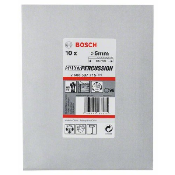 Betonbohrer CYL-3, 5 x 50 x 85 mm, d 4,5 mm, 10er-Pack-Beschreibung lesen