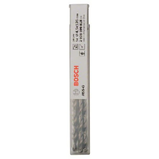 Metallbohrer HSS-G, DIN 340, 4,5 x 82 x 126 mm, 5er-Pack-Beschreibung lesen