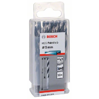 Metallspiralbohrer HSS PointTeQ, DIN 338, 5,0 mm, 10er-Pack-Beschreibung lesen