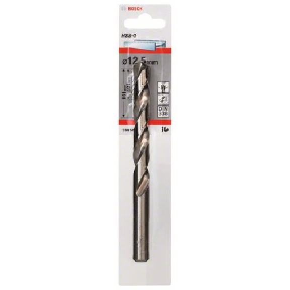 Metallbohrer HSS-G, DIN 338, 12,5 x 101 x 151 mm, 1er-Pack-Beschreibung lesen