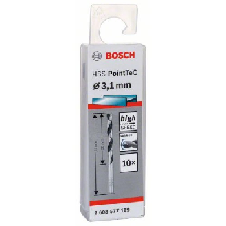 Metallspiralbohrer HSS PointTeQ, DIN 338, 3,1 mm, 10er-Pack-Beschreibung lesen