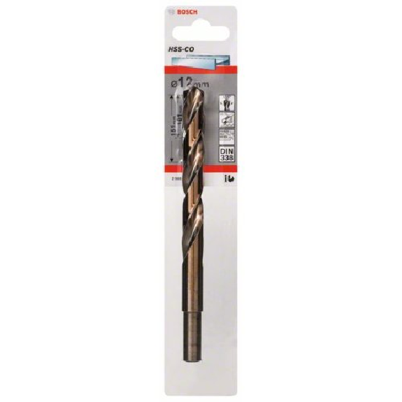 Metallbohrer HSS-Co, DIN 338, 12 x 101 x 151 mm, 1er-Pack-Beschreibung lesen