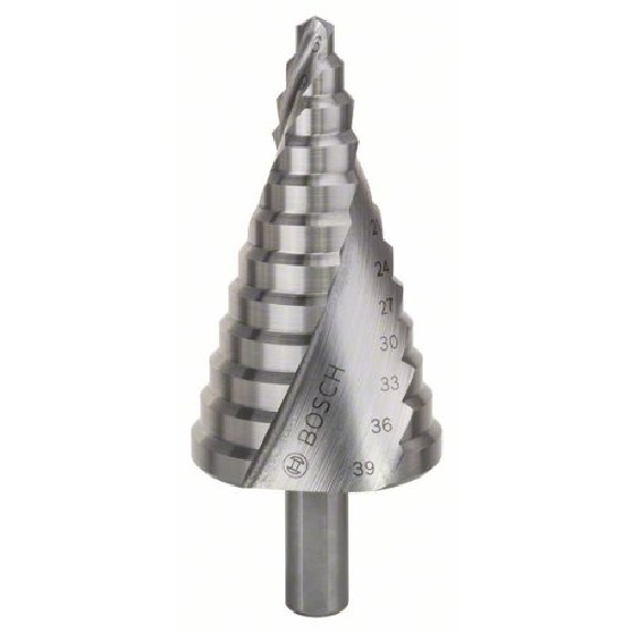 Stufenbohrer HSS, 6 - 39 mm, 10 mm, 93,5 mm, 13 Stufen-Beschreibung lesen