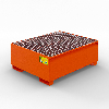 Cubeta colectora de acero para contenedor IBC 1000L