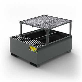 Cubeta colectora de acero para contenedor IBC 1000L-Leer más