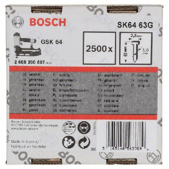 Senkkopf-Stift SK64 63G, 1,6 mm, 63 mm, verzinkt-Beschreibung lesen