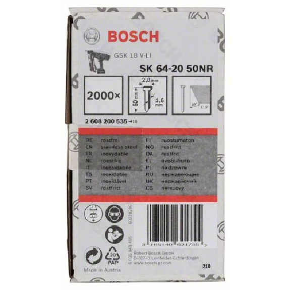 Senkkopf-Stift SK64 20NR, 50 mm Edelstahl-Beschreibung lesen