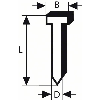 Senkkopf-Stift SK64 35G, 1,6 mm, 35 mm, verzinkt