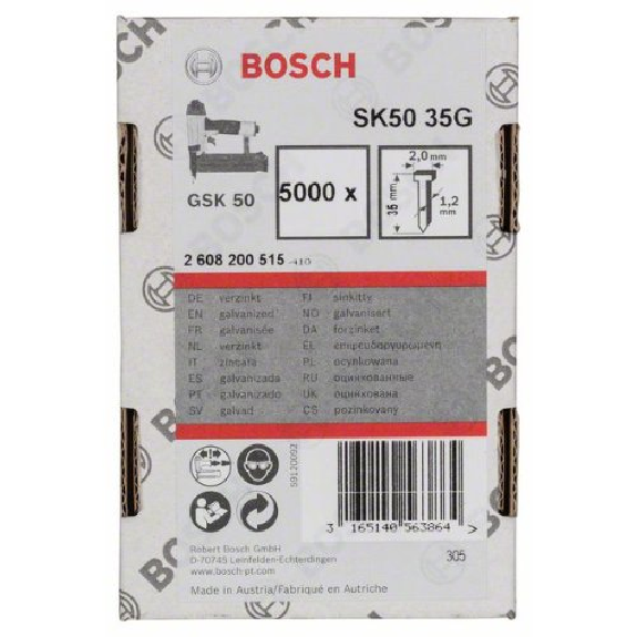Senkkopf-Stift SK50 35G, 1,2 mm, 35 mm, verzinkt-Beschreibung lesen