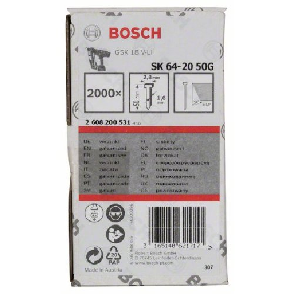 Senkkopf-Stift SK64 20G, 50 mm verzinkt-Beschreibung lesen