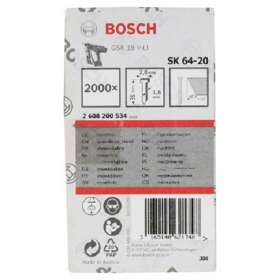 Senkkopf-Stift SK64 20NR, 38 mm Edelstahl-Beschreibung lesen