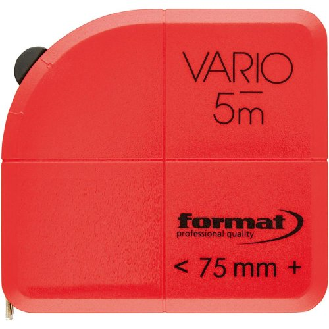 Taschenbandmaß 5m x 16mm weiß-Beschreibung lesen
