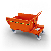 Volquete contenedor con ruedas de 300 lt- Naranja