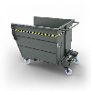 Benne basculante avec roulettes 1000L
