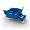 Volquete contenedor con ruedas de 300 lt- Azul