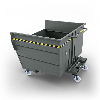 Volquete contenedor con ruedas de 1600 lt- Gris