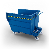 Volquete contenedor con ruedas de 1000 lt- Azul