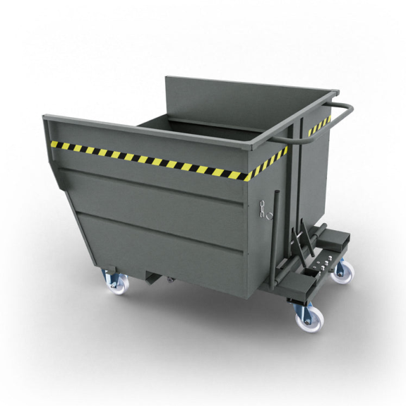 Benna ribaltabile con ruote 1350L-Leggi tutto