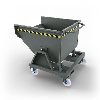 Volquete contenedor con ruedas de 450 lt- Gris