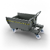 Volquete contenedor con ruedas de 300 lt- Gris