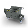 Volquete contenedor con ruedas de 500 lt- Gris