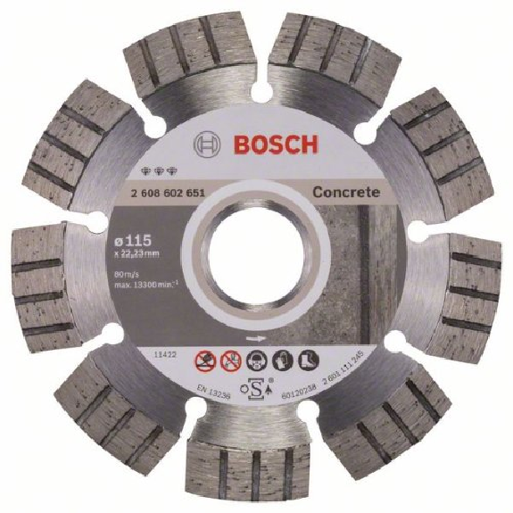 Diamanttrennscheibe Best for Concrete, 115 x 22,23 x 2,2 x 12 mm-Beschreibung lesen