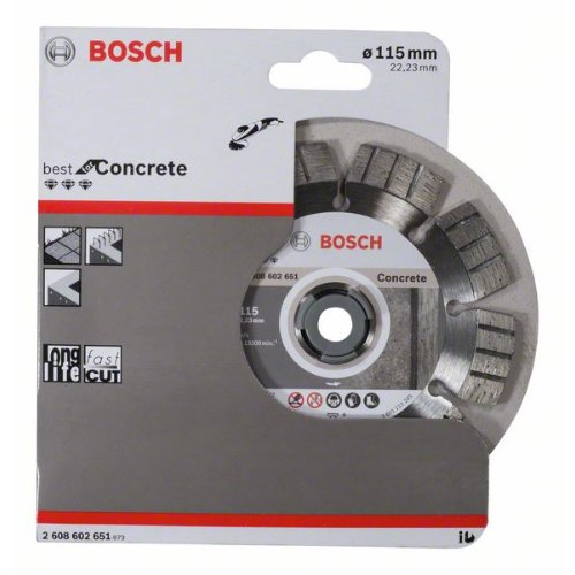 Diamanttrennscheibe Best for Concrete, 115 x 22,23 x 2,2 x 12 mm-Beschreibung lesen