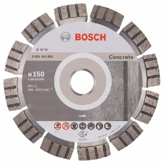 Diamanttrennscheibe Best for Concrete, 150 x 22,23 x 2,4 x 12 mm-Beschreibung lesen