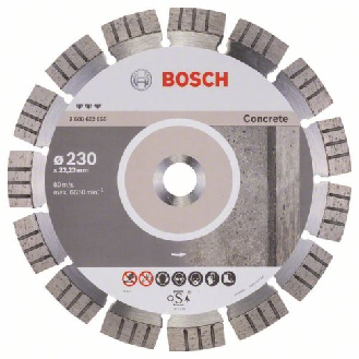Diamanttrennscheibe Best for Concrete, 230 x 22,23 x 2,4 x 15 mm-Beschreibung lesen