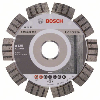 Diamanttrennscheibe Best for Concrete, 125 x 22,23 x 2,2 x 12 mm-Beschreibung lesen