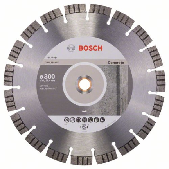 Diamanttrennscheibe Best for Concrete, 300 x 20,00/25,40 x 2,8 x 15 mm-Beschreibung lesen