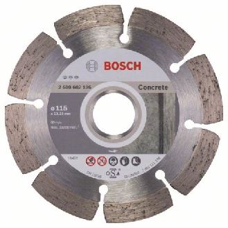 Diamanttrennscheibe Standard for Concrete, 115 x 22,23 x 1,6 x 10 mm, 1er-Pack-Beschreibung lesen