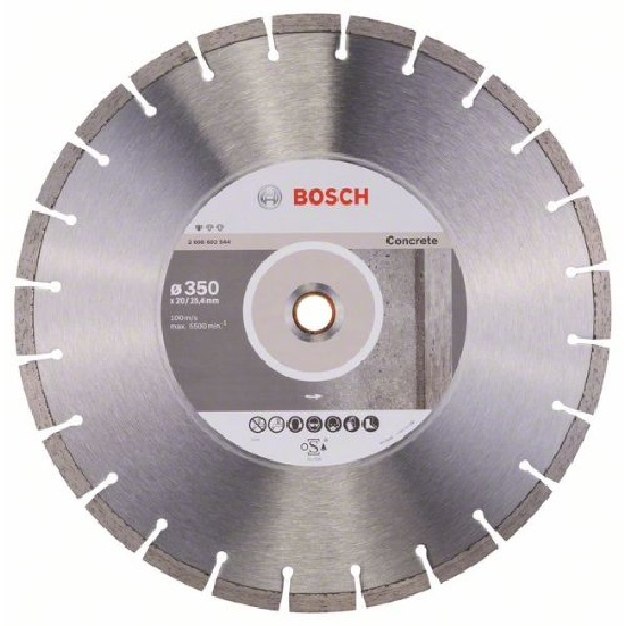 Diamanttrennscheibe Standard for Concrete, 350 x 20,00/25,40 x 2,8 x 10 mm-Beschreibung lesen