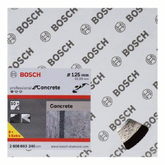 Diamanttrennscheibe Standard for Concrete, 125 x 22,23 x 1,6 x 10 mm, 10er-Pack-Beschreibung lesen