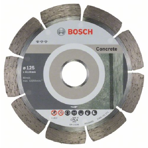 Diamanttrennscheibe Standard for Concrete, 125 x 22,23 x 1,6 x 10 mm, 10er-Pack-Beschreibung lesen