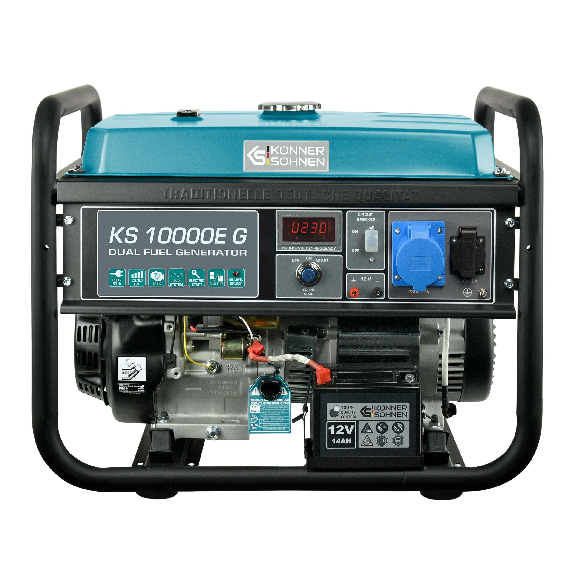 LPG/Benzin-Generator KS 10000E G Betriebsspannung, V 230 Höchstleistung, kW 8.0-Beschreibung lesen