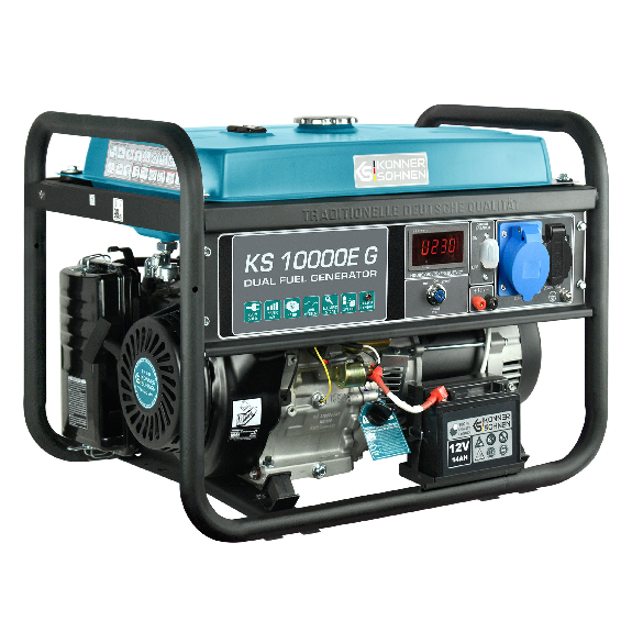 LPG/Benzin-Generator KS 10000E G Betriebsspannung, V 230 Höchstleistung, kW 8.0-Beschreibung lesen