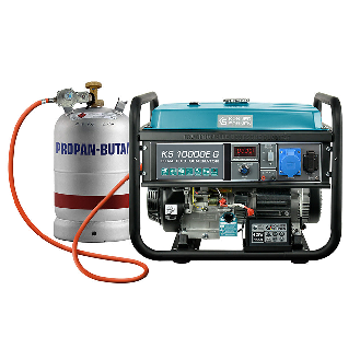 LPG/Benzin-Generator KS 10000E G Betriebsspannung, V 230 Höchstleistung, kW 8.0-Beschreibung lesen