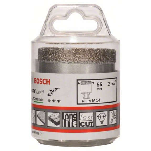 Diamanttrockenbohrer Dry Speed Best for Ceramic, 55 x 35 mm-Beschreibung lesen