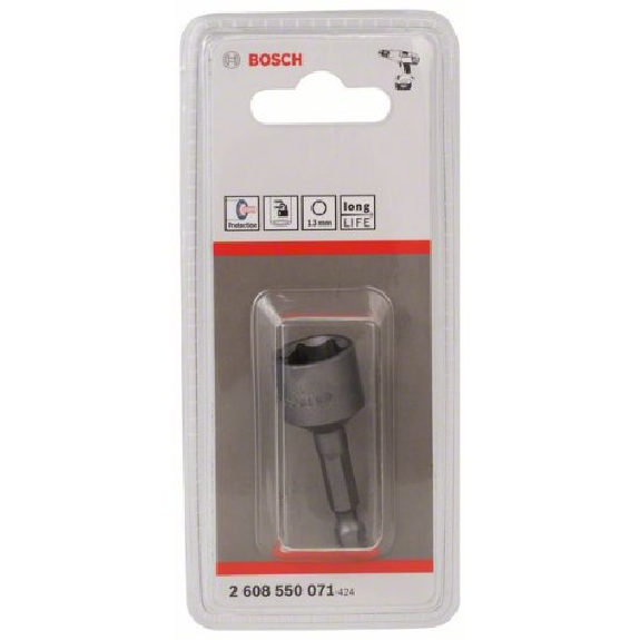 Steckschlüssel, 50 x 13 mm, M 8, mit Magnet Steckschlüssel, 50 x 13 mm, M 8, mit Magnet-Beschreibung lesen