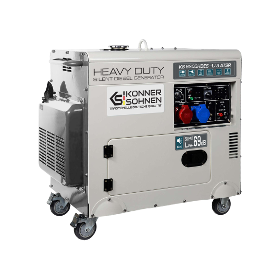 Diesel-Generator KS 9200HDES-1/3 ATSR (EURO V) Betriebsspannung 230/400 Höchstleistung/Nennleistung (230V), kW 6.5/6.0 Diesel-Generator KS 9200HDES-1/3 ATSR (EURO V) Betriebsspannung 230/400 Höchstleistung/Nennleistung (230V), kW 6.5/6.0-Beschreibung lesen