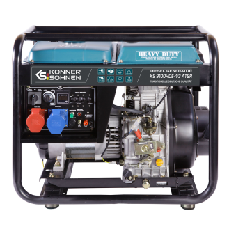Diesel-Generator KS 9100HDE-1/3 ATSR (EURO V) Betriebsspannung 230/400 Höchstleistung/Nennleistung (230V), kW 6.5/6.0-Beschreibung lesen