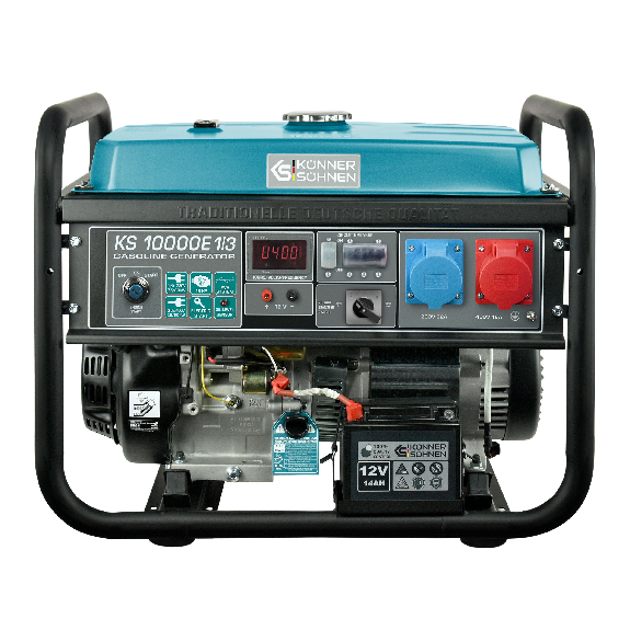 Benzin-Generator KS 10000E 1/3 Betriebsspannung 230/400V Leistung 8.0/7.5 kW-Beschreibung lesen