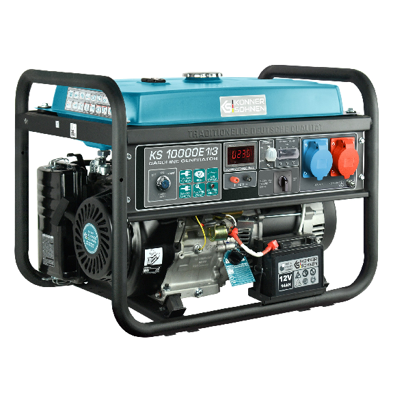 Benzin-Generator KS 10000E 1/3 Betriebsspannung 230/400V Leistung 8.0/7.5 kW-Beschreibung lesen