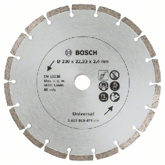 Diamanttrennscheibe für Baumaterial, Durchmesser: 230 mm, 2er-Pack-Beschreibung lesen