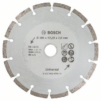 Diamanttrennscheibe für Baumaterial, Durchmesser: 180 mm-Beschreibung lesen