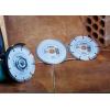 Diamanttrennscheibe für Fliesen und Baumaterial, Durchmesser: 115 mm, 2er-Pack